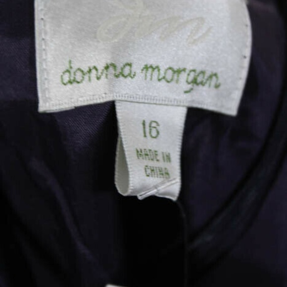 Donna Morgan Amethyst Silk NEW Sweetheart Dress 16 - Picture 8 of 8